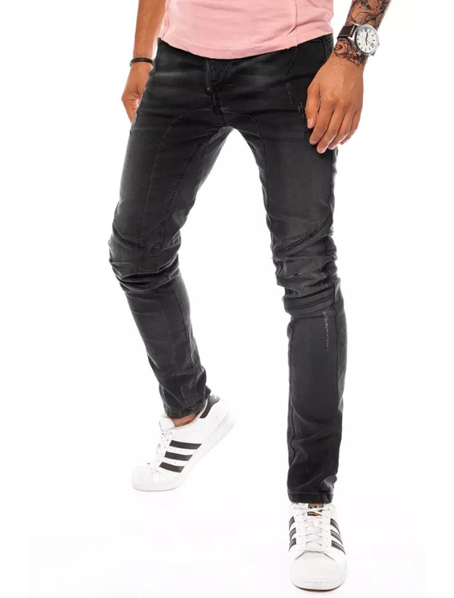 Černé pánské kalhoty Dstreet UX3800