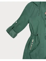 Damska kurtka z wykończeniem w kratkę Goodlookin zielona (KK60411-2#)