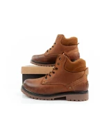 Wrangler Yuma pánské boty sable boots smart leather hnědá bílá