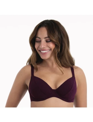 Style Celine Top Bikini - horní díl 8846-1 bordová - RosaFaia