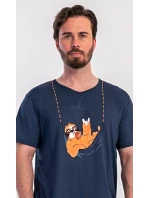 Pánská noční košile s krátkým rukávem Pohodář Pánská noční košile s krátkým rukávem Pohodář