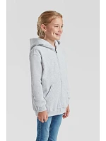 Fruit of the Loom Classic Kids Sweat Jacket Dětská mikina s kapucí 16.2045 heather grey Fruit of the Loom Classic Kids Sweat Jacket Dětská mikina s kapucí 16.2045 heather grey