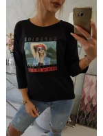Halenka s potiskem Superior černá Halenka s potiskem Superior černá