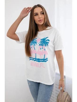 Halenka z rubané bavlny Miami bílý Halenka z rubané bavlny Miami bílý