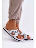 Dámské pantofle s pěnovou podrážkou Big Star Bílá Dámské pantofle s pěnovou podrážkou Big Star Bílá