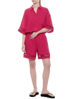 Dámská plážová košile 262732 4R338 01975 třešňová - Emporio Armani Dámská plážová košile 262732 4R338 01975 třešňová - Emporio Armani