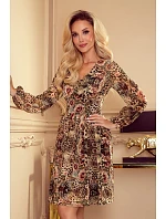 Dámské šifonové šaty 357-2 animal - Numoco