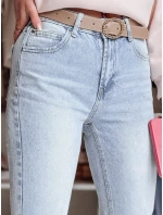 Dámské džínové kalhoty slim fit s páskem NEOPASS modré FashionStreet UY2680 Dámské džínové kalhoty slim fit s páskem NEOPASS modré FashionStreet UY2680