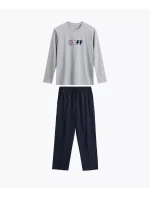 Pyžamo Atlantic NMP-390 long/r S-2XL pánské Pyžamo Atlantic NMP-390 long/r S-2XL pánské