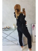 Zateplený set roláku a kapuce černý