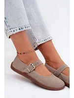 Baleríny Barefoot z přírodní semiš Zazoo 316 Cappuccino Baleríny Barefoot z přírodní semiš Zazoo 316 Cappuccino