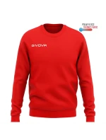 Pánská/chlapecká sportovní mikina GIVOVA Crew Neck červená