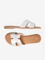 Praktické dámské stříbrné  nazouváky bez podpatku