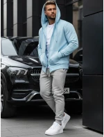 Pánská mikina s kapucí modrá FashionStreet BX4246