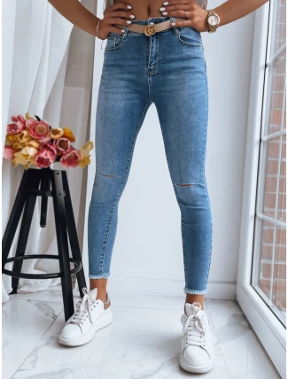 Dámské kalhoty LOOKING GOOD modré FashionStreet UY1388