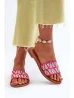 Dámské sandály na ploché podrážce fuksiové od Traivea Dámské sandály na ploché podrážce fuksiové od Traivea