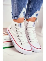 Dámské vysoké tenisky Big Star - bílé Dámské vysoké tenisky Big Star - bílé