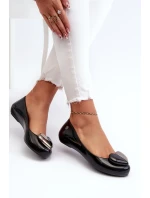 Dámské balerínky se srdcem ZAXY Černé Dámské balerínky se srdcem ZAXY Černé