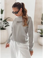 Dámská oversize mikina NEVER grey FashionStreet BY1230