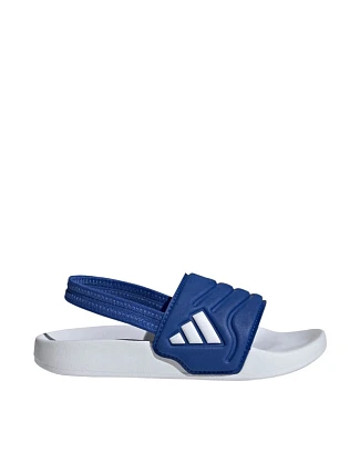 Dětské žabky adidas Adilette Estrap 2.0, bílo-modré, HQ9196