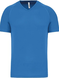 Kariban ProAct PA 476 Pánské sportovní tričko s výstřihem do V 20.P476 aqua blue