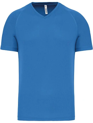 Kariban ProAct PA 476 Pánské sportovní tričko s výstřihem do V 20.P476 aqua blue