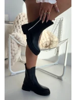 Kotníkové boty dámské zateplené černé Solenne Kotníkové boty dámské zateplené černé Solenne