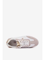 Dámské tenisky z pravé kůže LR61-7091 Bílé