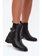 Boty na podpatku model 216655 Step in style Boty na podpatku model 216655 Step in style