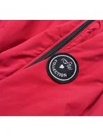 Asymetrická červená dámská bunda parka (B8001-4) Asymetrická červená dámská bunda parka (B8001-4)
