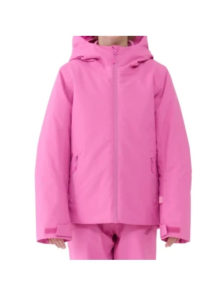 Dívčí lyžařská bunda 4F F0817 fuchsiová 4FJWAW25TTJAF0817 55S
