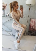 Sada s ozdobnými stuhami béžová Sada s ozdobnými stuhami béžová