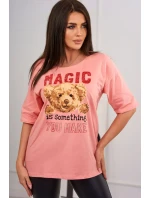 Kouzelná halenka s meruňkovým potiskem