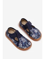 Dětské pantofle na suchý zip Barefoot míčky Froddo Cannvas G1700439-5 Modré Dětské pantofle na suchý zip Barefoot míčky Froddo Cannvas G1700439-5 Modré