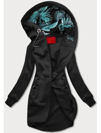 Dlouhá černá dámská mikina (AMG-855B) Dlouhá černá dámská mikina (AMG-855B)