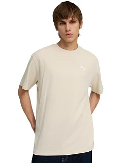 Pánské tričko Puma ESS Elevated Relaxed Tee, béžové, 692018 87