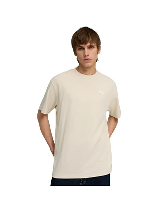 Pánské tričko Puma ESS Elevated Relaxed Tee, béžové, 692018 87