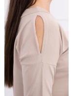 Šaty s potiskem Honey girl béžové