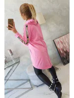 Mikina se zipem na zádech světle růžová Mikina se zipem na zádech světle růžová