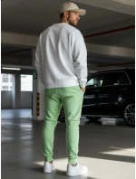 FashionStreet pánské světle zelené tepláky UX3451