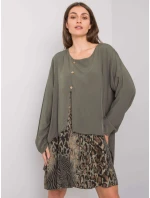 Šaty DHJ SK 21451.50 khaki