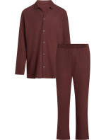 Spodní prádlo Pánské pyžamo L/S PANT SET 000NM2528EFQ2 - Calvin Klein