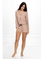 Dámské pyžamo Rose pudrově růžové - Momenti Per Me