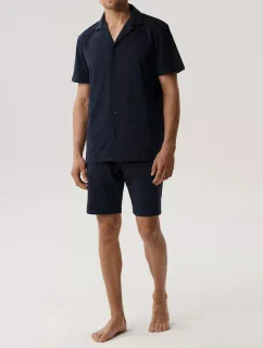 Atlantic BNMP-003 pyžamo kr/r S-2XL pánské pyžamo na zip