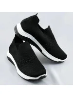 Černé dámské ažurové boty se zirkony (C1057) Černé dámské ažurové boty se zirkony (C1057)