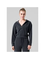 CASALL Peachy Mikina s kapucí do V černá