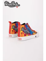 Tenisky Pol'and'Rock Festival X Big Star SS174504 Zeleno-žluté Tenisky Pol'and'Rock Festival X Big Star SS174504 Zeleno-žluté