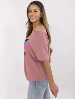 Tričko CLM TS 1019.79 tmavě růžové