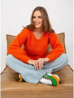 Dámský svetr TW SW BI 9029.84 oranžový