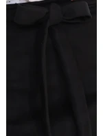 569-2 Semišová sukně s vázáním - ČERNÁ 569-2 Semišová sukně s vázáním - ČERNÁ